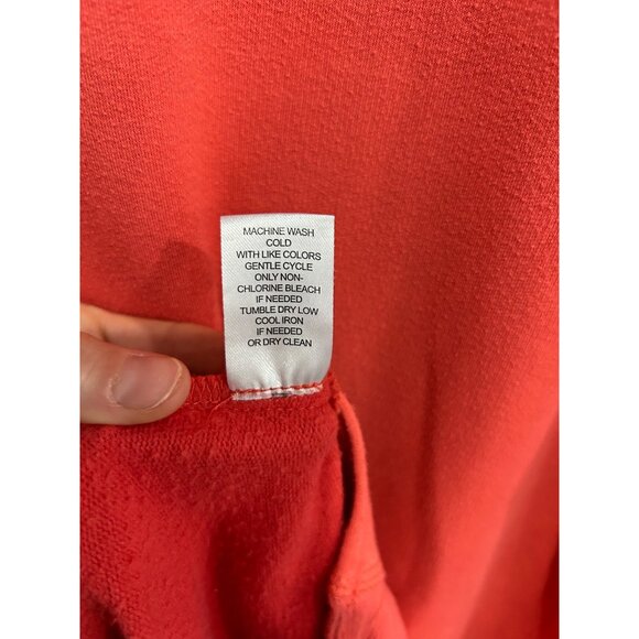 Workshop Republic Clothing Red Long Sleeve Sweatshirt Women's Size L - Picture 8 of 10